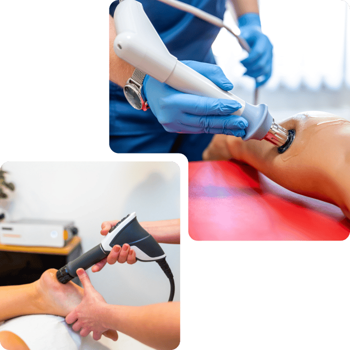 Non-surgical treatment being applied at Integra Health in Hawthorne